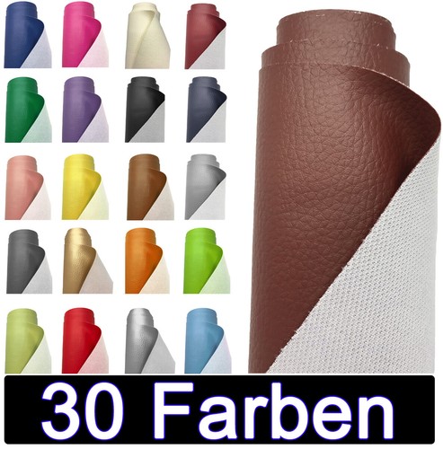 Genarbt kunstleder leder - genarbt, stoff