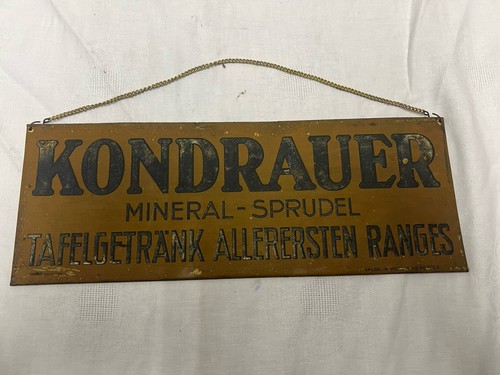 Blechschild kondrauer mineral - kondrauer,