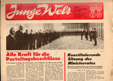 Tageszeitung JUNGE WELT 4.11.1976 mit Honecker, FDJ-Arbeit + Tennisstar Emmrich