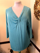 Citiknits QVC Blue 3/4 Sleeve