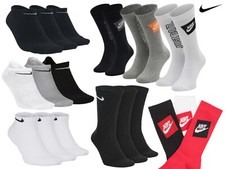 Nike Socken 3/6 Paar Knöchel Crew Training Sport leicht Alltag unverzichtbar