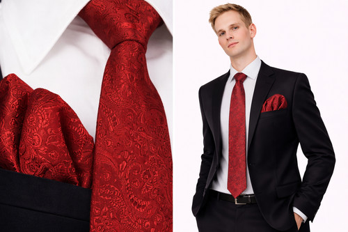 Rotes herren krawatten und - rotes, krawatten-