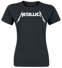 Metallica T-Shirt Damen Textured Logo schwarz Band-Merch, Bands, Nachhaltigkeit