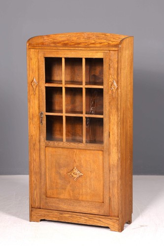 Jugendstil vitrine eiche antik - jugendstil,