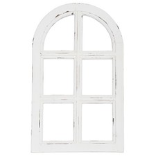 Holzdeko Shabby Chic Deko Fenster Rahmen Holz Weiß Vintage Stil Wanddeko