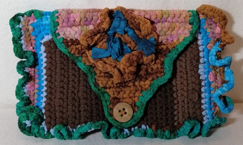 Häkel tasche bunt strumpfhose - tasche,