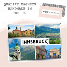 INNSBRUCK ✳ ÖSTERREICH ✳ SOUVENIR TOURIST ✳ GROSSER KÜHLSCHRANKMAGNET ✳ TOLLES GESCHENK