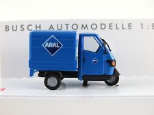 Busch 48498 Piaggio Ape 50 Kastenwagen (2006) "ARAL" in blau 1:87/H0 NEU/OVP
