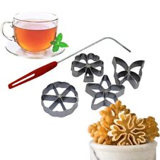 Teigform HWOROST Waffelbackform Spreewald-Schleifen Rosetten-Waffeleisen 2cm SET