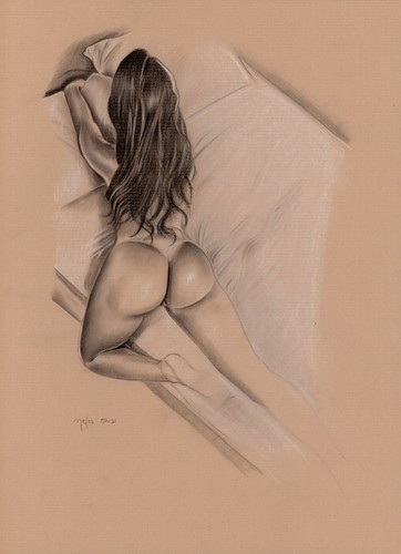 Kunstdruck aktzeichnung art - kunstdruck,