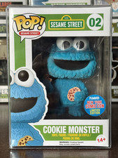 Funko Pop Figur Sesame Street Cookie Monster 02 Flocked NYCC Excl. Mit Protektor