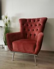 Medipax Einzelsessel Rosenrot mit Kissen, 72 x 73 x 100