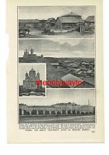 Tomsk, Sibirien, 4 Bilder, Buchillustration (Druck), um 1907