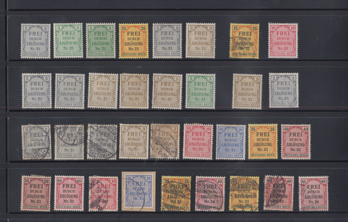 Deutsches reich dienstmarken - deutsches,