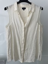 Leinen Weste  Gr 44 Creme 100% Leinen Armani 100%Original 259€ Neupreis