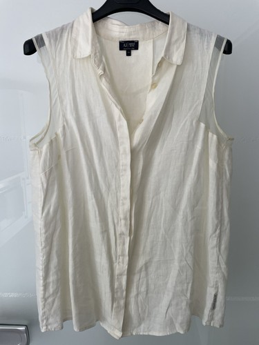 Leinen weste creme 100 - , gr