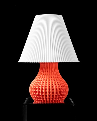 Tischlampe lochmuster druck - tischlampe, 3d-druck