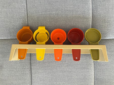 Tupperware Kleine Helfer Küchen Quintett Trichter Sieb Eitrenner Messbecher 70er