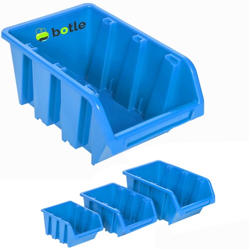 Stapelboxen blau größen - blau,