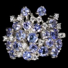 925 Sterling Silber Ring Rund