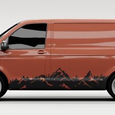 Auto Aufkleber Berge Bäume Panorama Natur Vanlife Reisen Offroad Dekor #1486-150