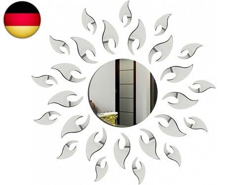 Sun flower 1pcs silber - 1pcs,