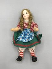 Erna Meyer Mädchen Biegepuppe Puppe Puppenstube Zubehör Alt Puppenhaus Spielzeug