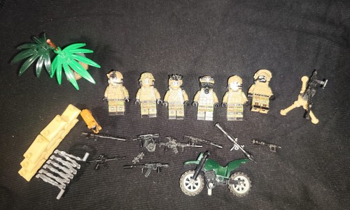 Moc militär minifiguren - 6x,