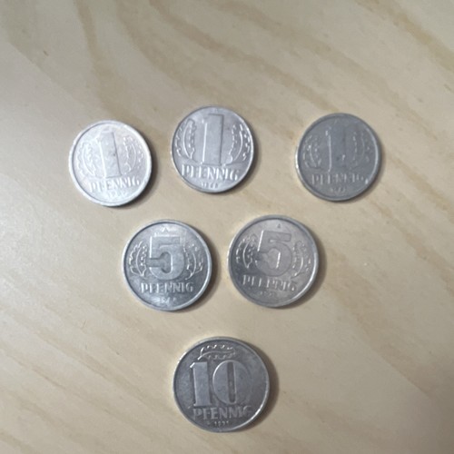 Ddr pfennigmünzen konvolut - pfennigmünzen, konvolut: