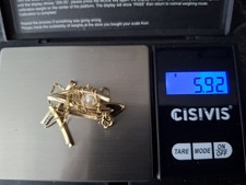 Konvolut Gold 333 Creolen Anhänger Zikonia Perle 585 neu Kette Bruchgold-Ohrring