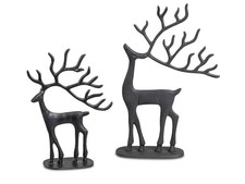 Elch groß Alu schwarz 26x42cm