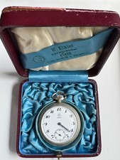 Junghans Astra  Taschenuhr  Herren  Antik um 1920 mit Case   - Werk läuft