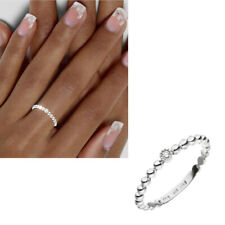 Kugelring 585 echt Weißgold