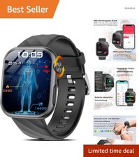 Smartwatch EKG HRV Blutdruck Fitness Gesundheitsuhr Bluetooth AMOLED Herren D...