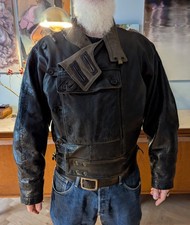 Schwedische Militär Motorradjacke Leder 50er 60er  Mats Larsson