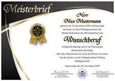 Meisterbrief Diplom