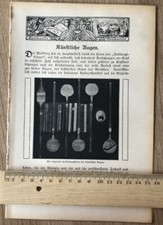 Künstliche Augen 1918 Prothese Optik Optiker Medizin Technik Glas Auge Kopf  256
