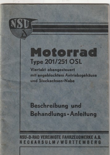 Nsu motorrad type 201 - ,