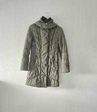 Outdoor Steppjacke lang oliv Kapuze Taschen Details Taifun