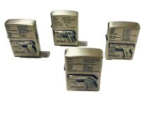 4er Set Benzinfeuerzeug Feuerzeug Sturmfeuerzeug Walther P88 - PPK - P99 - P38/1