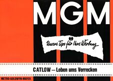 Werberatschlag | CATLOW - LEBEN UMS VERRECKEN | Orig. EA 1972 MGM | Yul Brynner