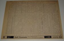 Ersatzteilkatalog auf Microfich VW Golf III Typ 1H + Ecomatic ab 1992 - 1994!