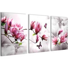 Wandbilder Set Blumen Moderne