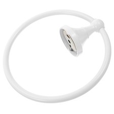 Weißes rundes Tuch-Ring-Badezimmer-runde Antike bürstete alten Handtuchhalter