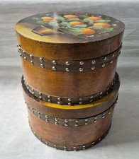 Vintage handbemalte Holz