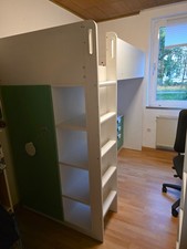 Hochbett IKEA - SMÅSTAD - weiß und grün