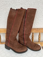 Boden Lederstiefel braun Größe 40 Qualität roter Streifen britische Mode 
