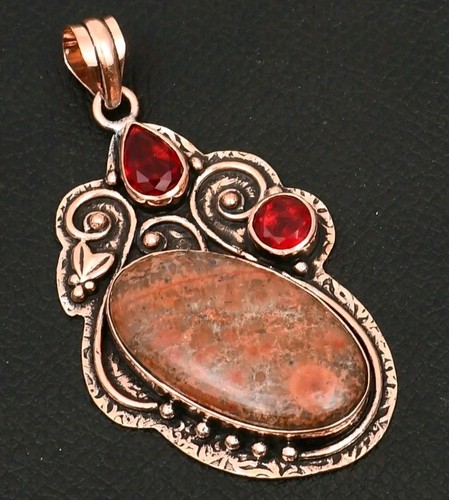 Leopardenfell jaspis granat - leopardenfell, jaspis/granat