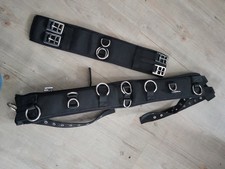 Longiergurt viele Ringe Gr. Pony schwarz gepolstert