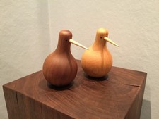 2 x Holzvogel „Kiwi“ Turned Birds v. Lars Beller Fjetland-skandinavisches Design